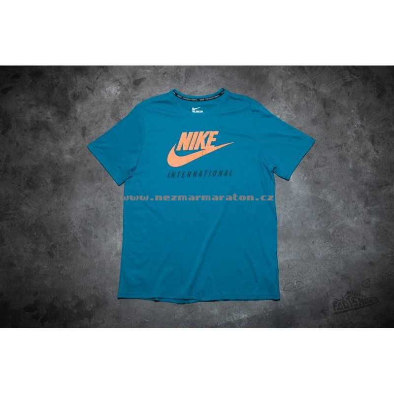 Nike International Tee Zelená Abyss Sunset fiwk669n2ypk